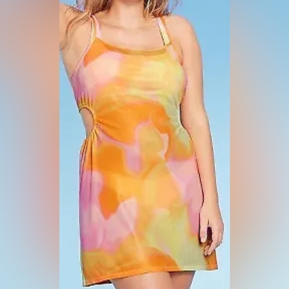 Wild Fable Multicolor Swimsuit Cover Up Dress Large